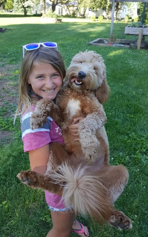 Daughter and Dog